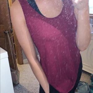 Maroon tank top!